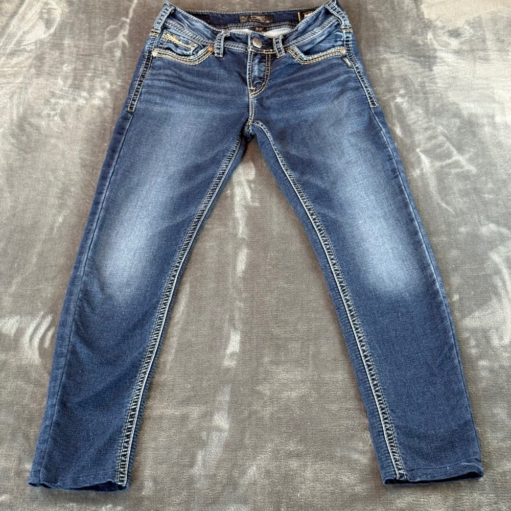 Silver Women's Jeans Suki‎ Mid Pencil Skinny Joga Jeans W28 L31